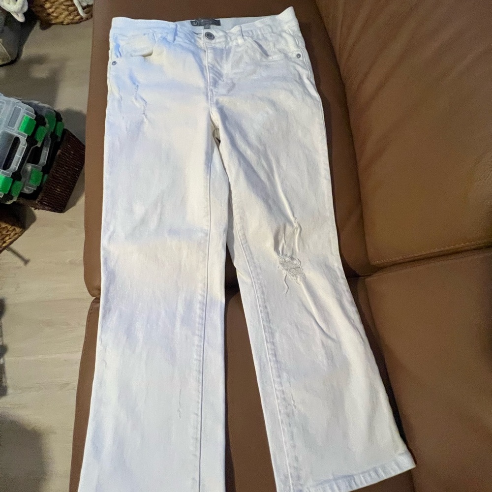 WOMENS WIT & WISDOM WHITE JEANS SIZE 12